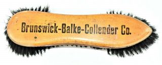 Antique Brunswick - Balke - Collender Maple Wood Pool Table Natural Bristle Brush