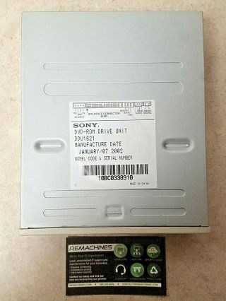 Vintage Sony Dvd - Rom Model: Ddu1621 Ide Beige