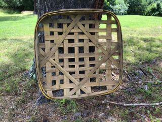 Antique North Carolina Tobacco Basket Handmade Barn Kept Marked