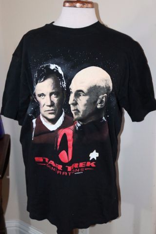 Vintage Collectible 1994 Star Trek Generations T Shirt Men 