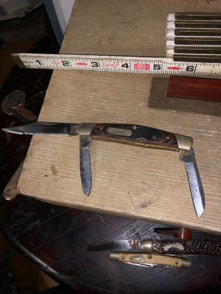 Vintage Buck Knife 3 Blade Pin - Knife 373