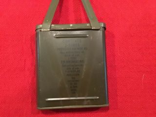 Vintage US Army Military Medical Can For Chemical Warfare Treatment 3
