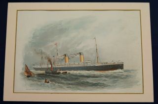 White Star Line Rms Oceanic Print By W.  Ridley & Co.  Of Liverpool