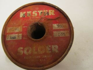 Kester Rosin Core Solder Vintage 4lb Kester Solder Co.  Chicago USA 2