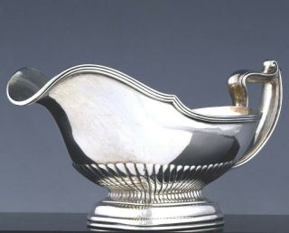 Fine Quality 1910 Art Deco American Gorham Sterling Silver Sauce Gravy Boat Bowl