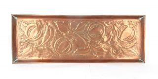 Arts And Crafts Copper Large Tray Cornish Pomegranate Keswick Newlyn 63.  5cm