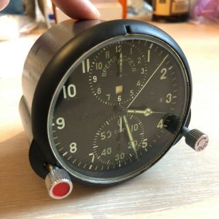 Military Chronograph Air Force Clock Achs 1 M Cockpit Ussr Russian 2 Days Flight
