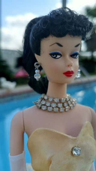 Vintage Barbie Clone Babs Fab Lu Premier Gold Evening Gown