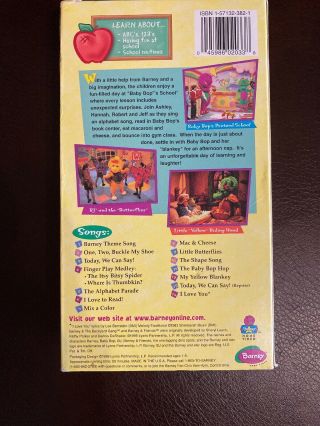 Barney Vintage Tape - Lets Play School (VHS,  1999) 2