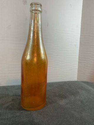Vintage Carnival Glass Bottle Marigold Canada Dry Ginger Ale