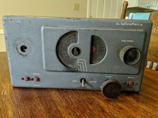 Vintage Hallicrafters S - 38c Tube Receiver Ham Shortwave Radio