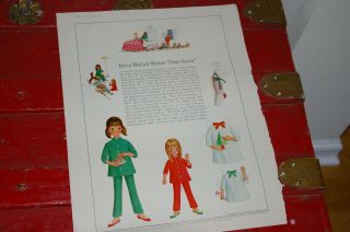 Vintage Betsy Mccall Paper Doll December 1967 Betsy Writes Dear Santa