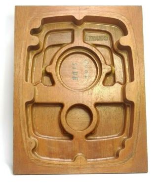 Huge Morse Mahogany Wood Foundry Mold Casting Pattern Industrial Art Sculpture