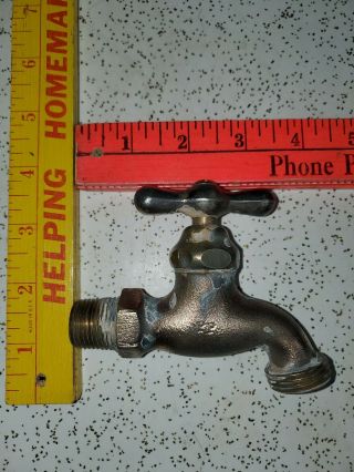 Vintage Large Brass Water Spigot / Steampunk/ Farm Decor/ Made In The Usa