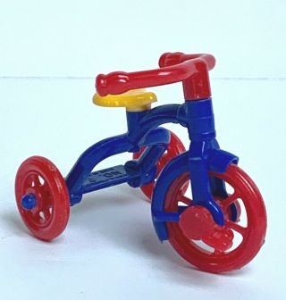 Vintage Renwal Dollhouse Miniature Tricycle 7 Plastic Made In Usa