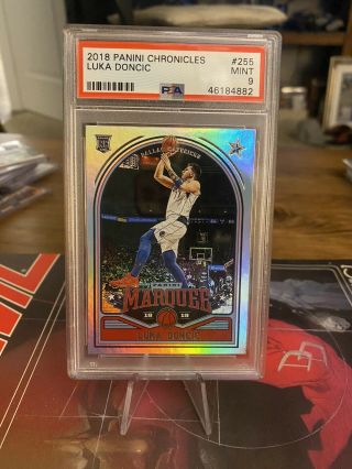 2018 - 2019 Panini Chronicles Luka Doncic Marquee Rc Rookie Card Psa 9