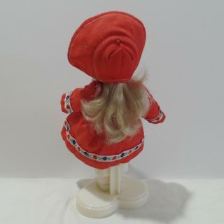 Vintage Vogue GINNY doll - 1984 Ginny Fall Winds red coat and white dress 3