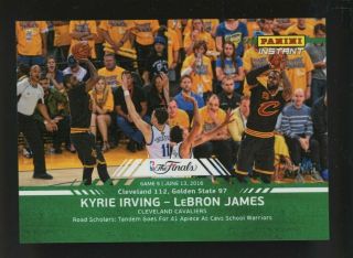 2016 Panini Instant Nba Finals Kyrie Irving Lebron James Cavaliers 22/25