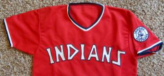 Vintage 1970s Cleveland Indians Jersey M Sewn Stitched Frank Robinson 20 Custom