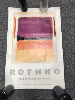 Mark Rothko 1978 Guggenheim Exhibit Poster
