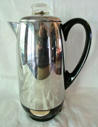 Vintage Farberware 2 - 12 Cup Superfast Coffee Electric Percolator Pot 142 -