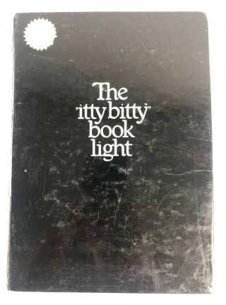 Vintage 1982 The Itty Bitty Book Light Zelco