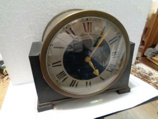 Antique - French - Bronze Mantle Clock - J.  Caldwell Phil.  - Ca.  1900 - To Restore - K730