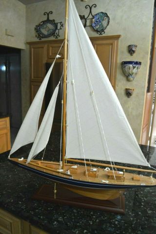 Endeavour Yacht Wooden Model America 
