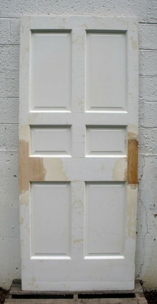 34 " X83 " X1.  75 Rare Antique Vintage Solid Wood Wooden Interior Exterior Door Panel