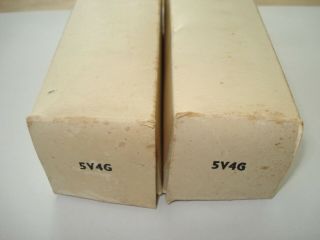 Pair Vintage Rectifier Tubes 5v4g Gz32 Nos