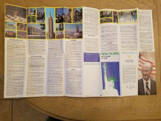 VINTAGE 1978 OFFICIAL York City Street Map Visitors Guide Ed Koch Twin Tower 3
