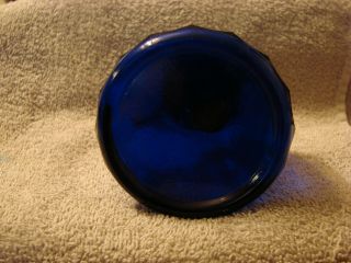 vintage cobalt blue glass misting pump atomizer for plants or personal use 3