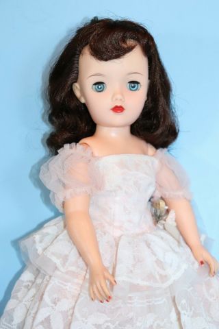 Vintage Rare Brunette Revlon Doll 18  Queen Of Diamonds " Dress Cissy 
