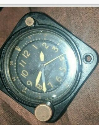 Waltham Usaf Military Cockpit Aircraft 8day Clock Type A13a - 1 Stopwatch Vietnam