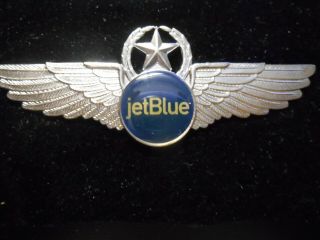 Jetblue Airlines Captain Star Wreath Wing,  First Edition
