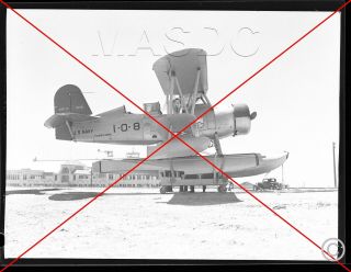 218 - B&w 3x4 Aircraft Negative - Curtiss Soc - 3 Seagull 1076 1 - 0 - 8 