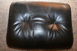 Vintage Black Leather Herman Miller Eames Lounge Chair Seat Or Ottoman Cushion