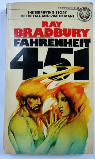 Fahrenheit 451 By Ray Bradbury Vtg Del Rey Ballantine 1977 Mmpb