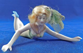 Antique Galluba Hofmann German Bisque Bathing Beauty Dress Figurine Vtg