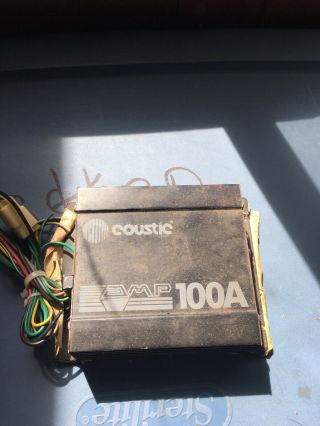 Vintage Old School Coustic 100a Amp Car Amplifier Unit