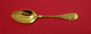 Audubon Gold By Tiffany And Co.  Sterling Silver Place Soup Spoon 7 1/4 "