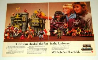 1984 Print Ad Masters Of The Universe Motu He - Man Vintage 80s Toy Advertisement