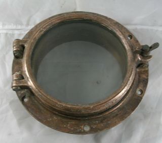 Antique Bronze Porthole,  Wilcox Crittenden Wc 6 Porthole 1940 