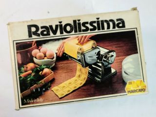 Vintage Marcato Raviolissima Ravioli Machine Attachment Fresh Pasta