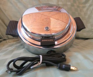 1950s Vintage Dominion Electric Iron Waffle Maker Model 1316.  2.  Made In Usa.