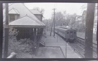 Orig 1943 York Central Railroad Nycrr Yonkers Ny Photo Negative Caryl Sta.