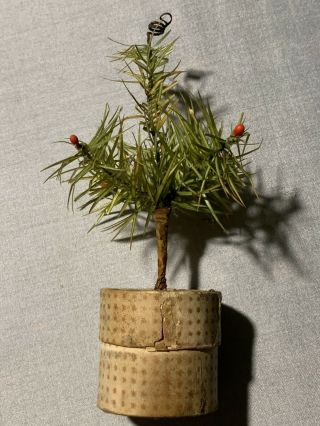 Antique Christmas German Feather Tree Candy Container