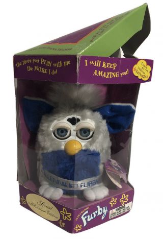Vtg Millennium Furby Special Limited Edition 1999 37342/50000 W/ Box