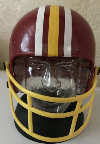 Vintage Nfl Washington Redskins Football Helmet Bank Plastic Head Face Niagara