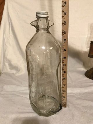 Large Glass 2000 Ml Vintage Medical Hanging Apothecary Bottle